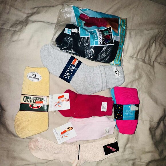 8 pairs Vintage Slouch and Cuff Crew Socks New with tags - Picture 1 of 1